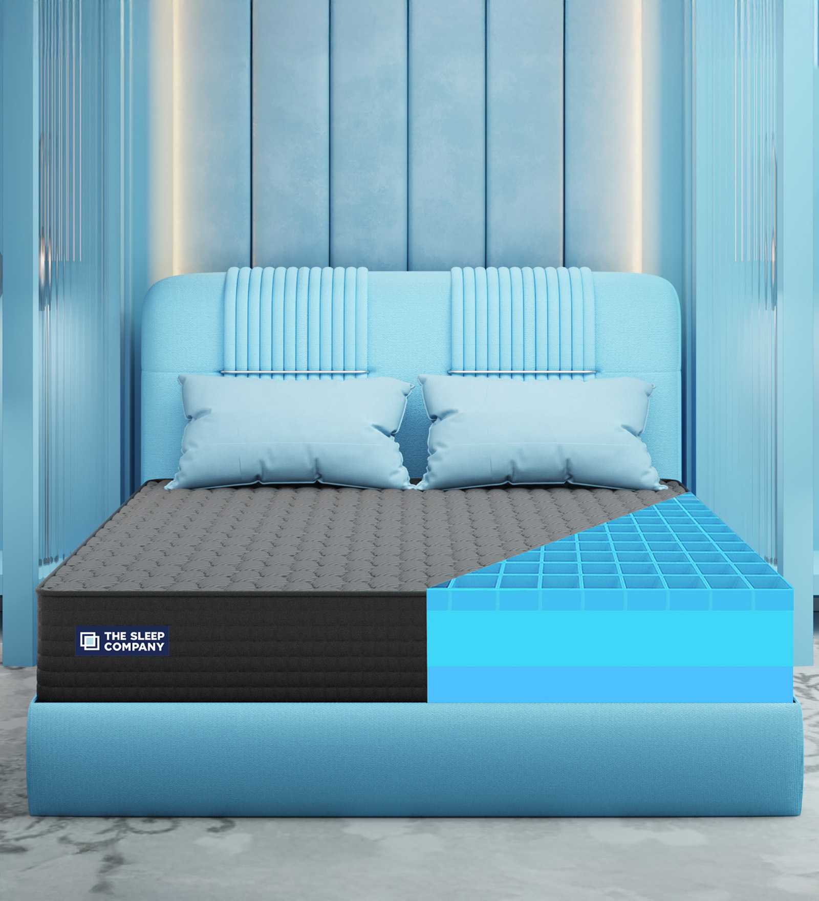 Ortho Pro SmartGrid 6 inch HR Foam Single Mattress with Grid Layer
