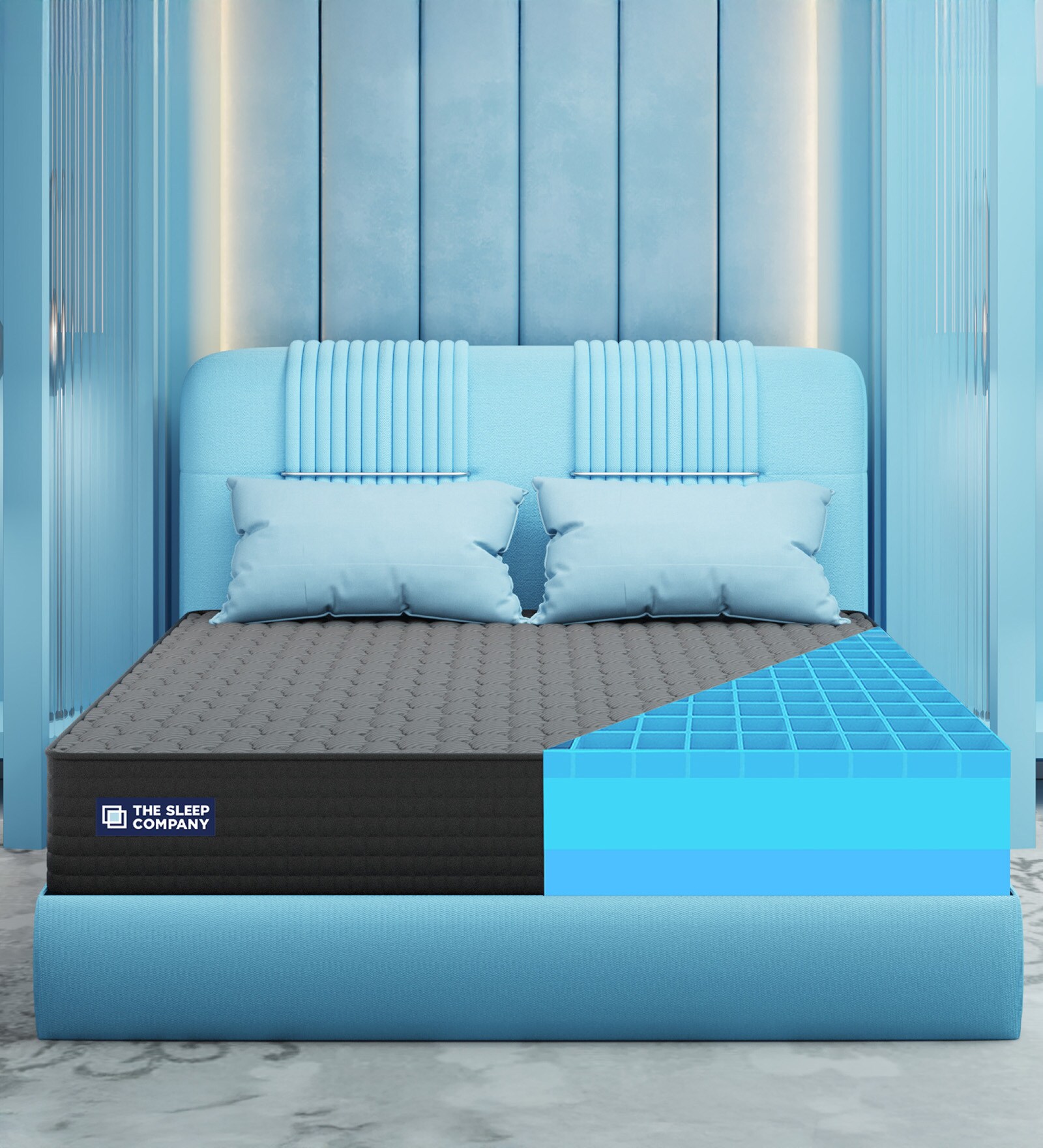 Ortho Pro SmartGrid 8 inch HR Foam Single Mattress with Grid Layer