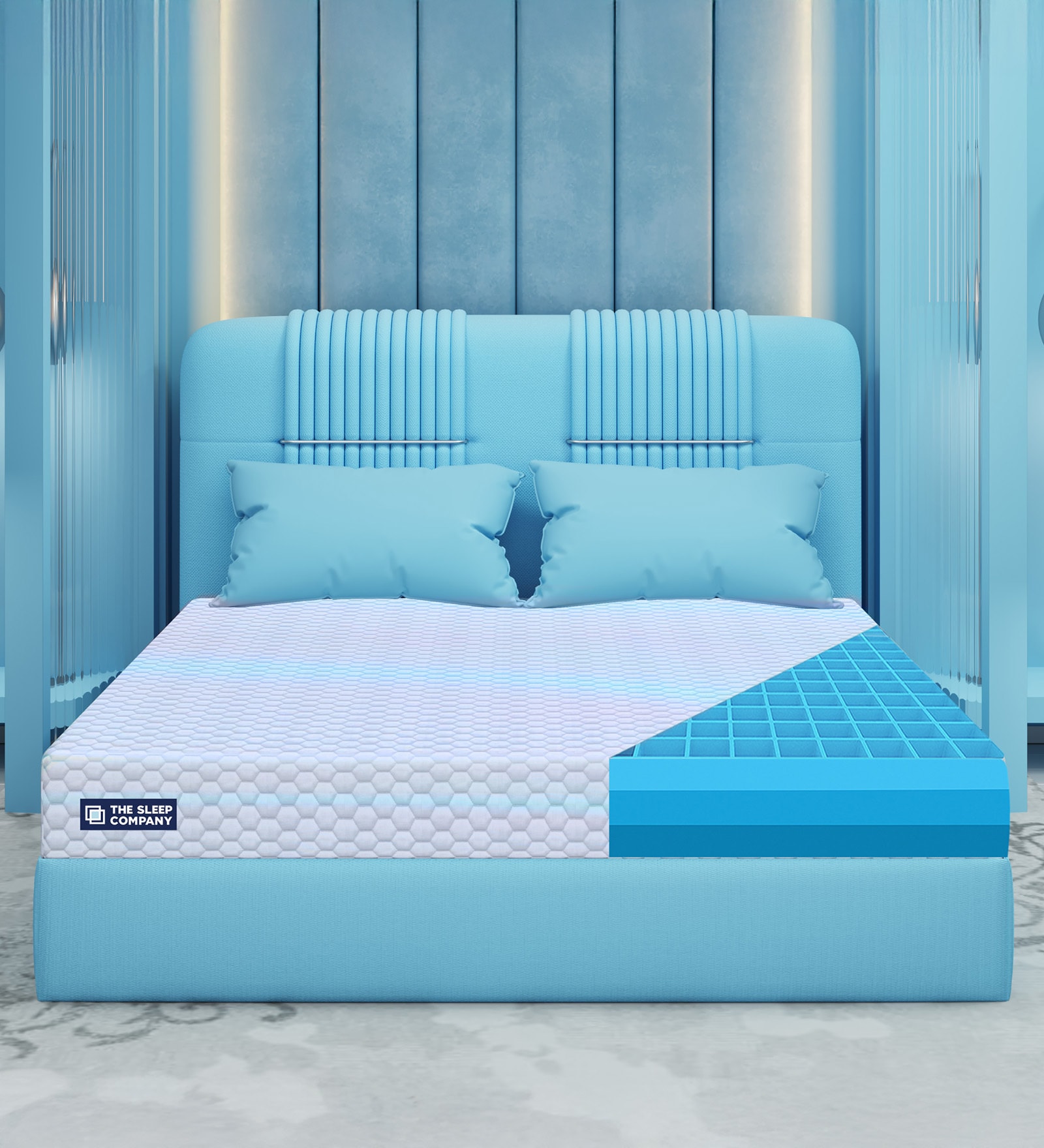 Ortho SnowTec SmartGrid 8 Inch Foam Single Size Mattress With Grid Layer