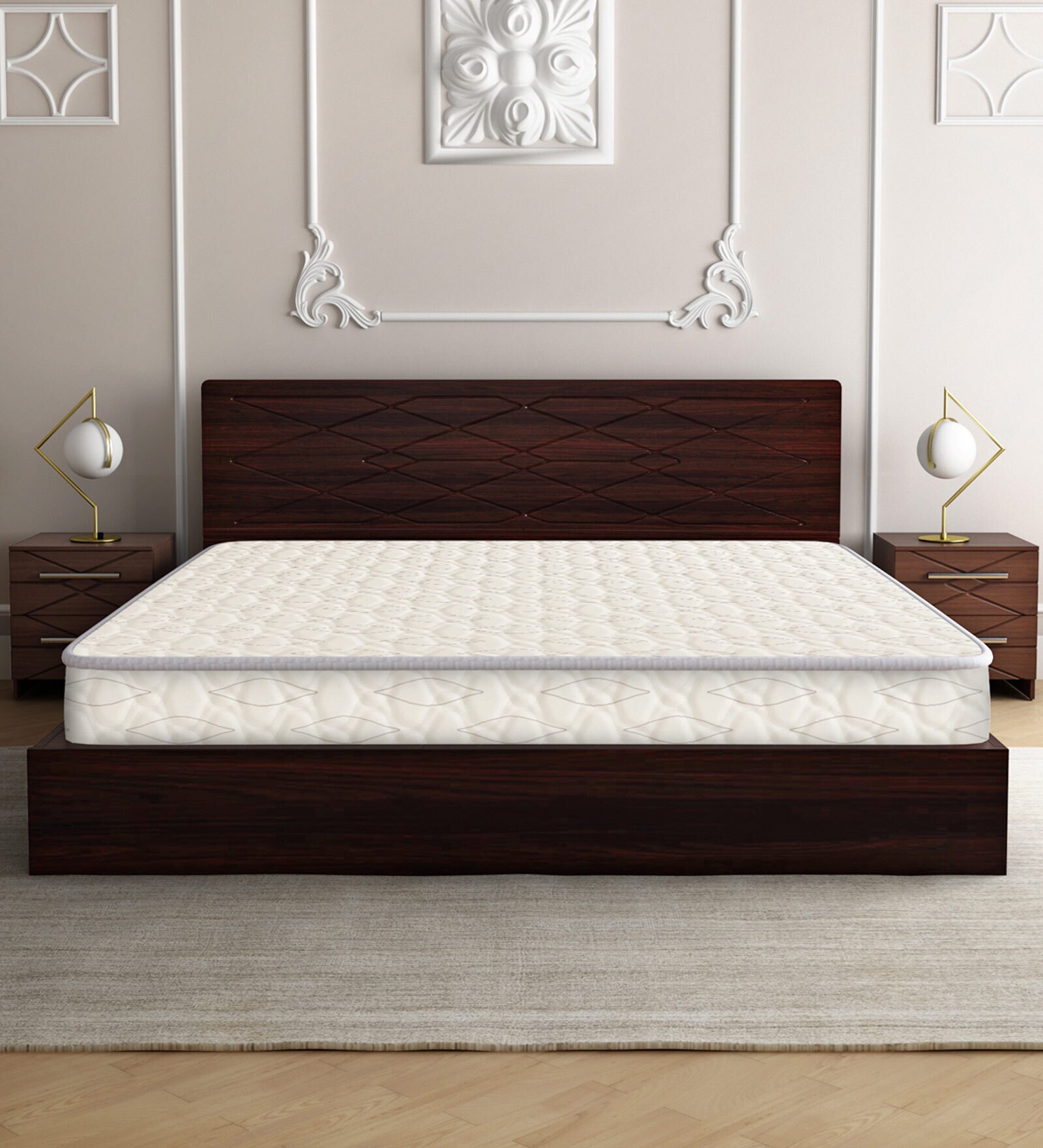 Buy Orthomatic Deluxe 5 Inch Rebonded Foam Mattress in Queen Size at 17