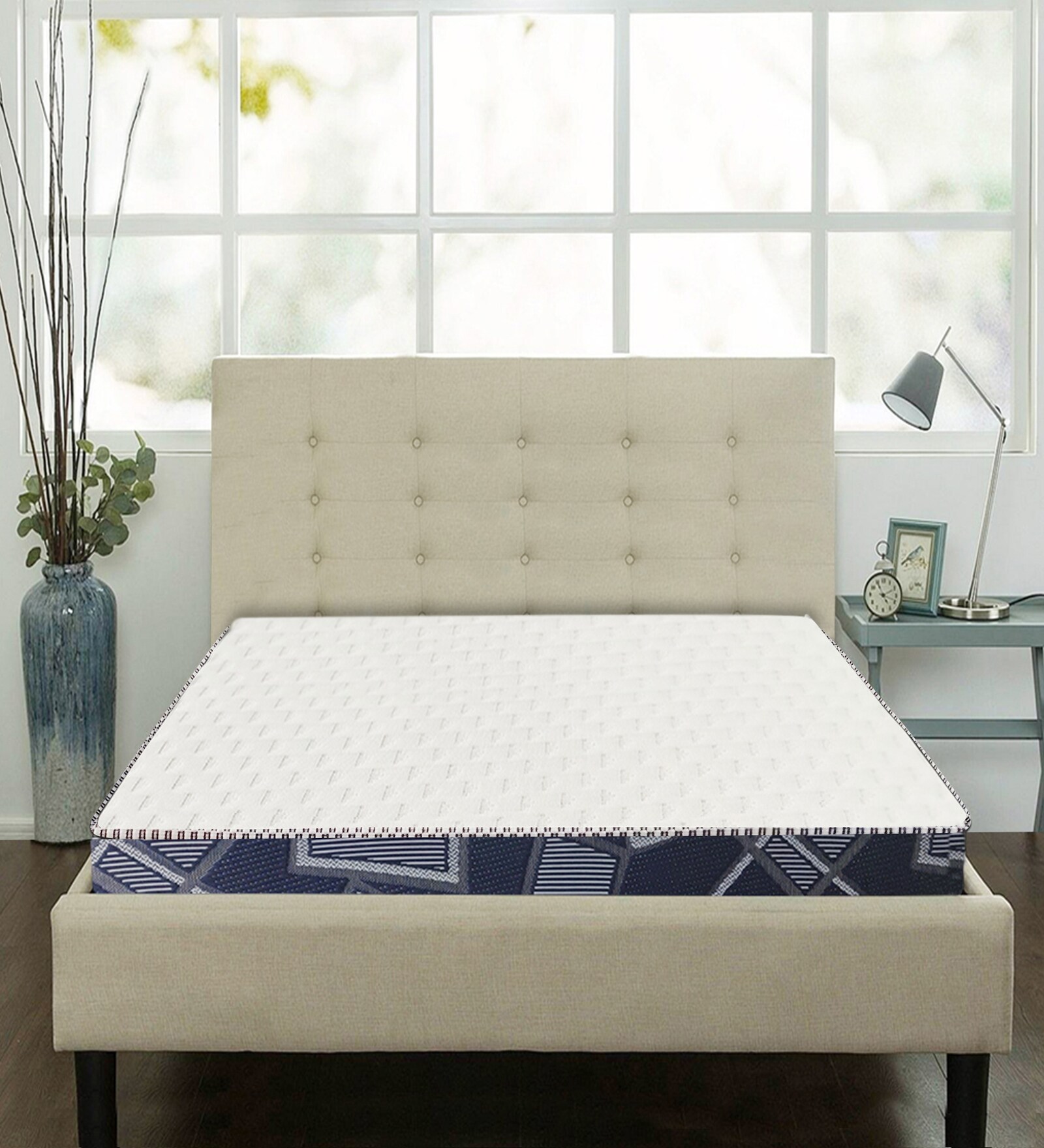 Buy Orthopaedic King Bed 75x72 (5 Inch) Memory Foam Mattress with