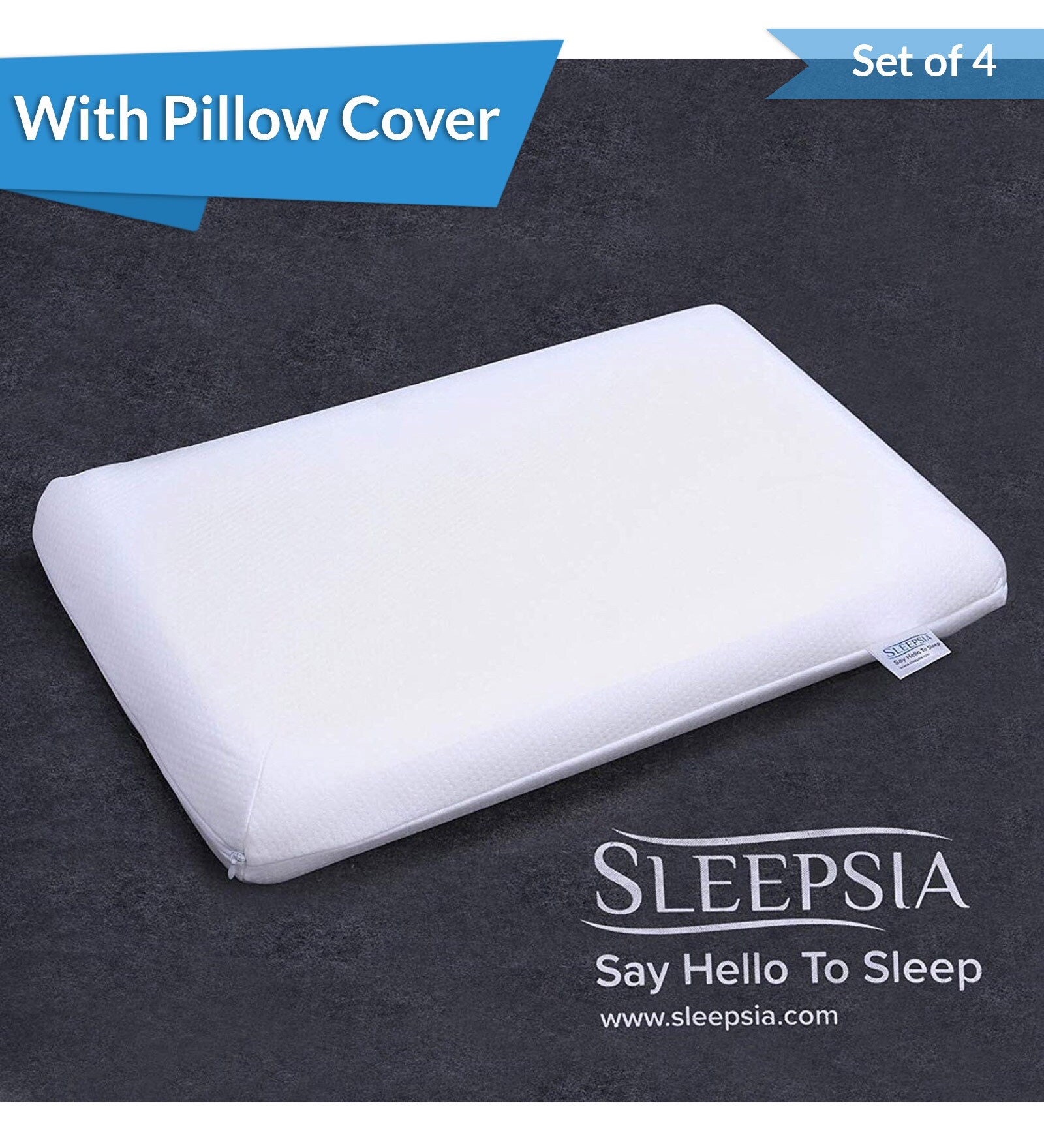 Orthopedic Cool Gel Infused Memory Foam 21 x11 Inch Pillows (Set of 4)