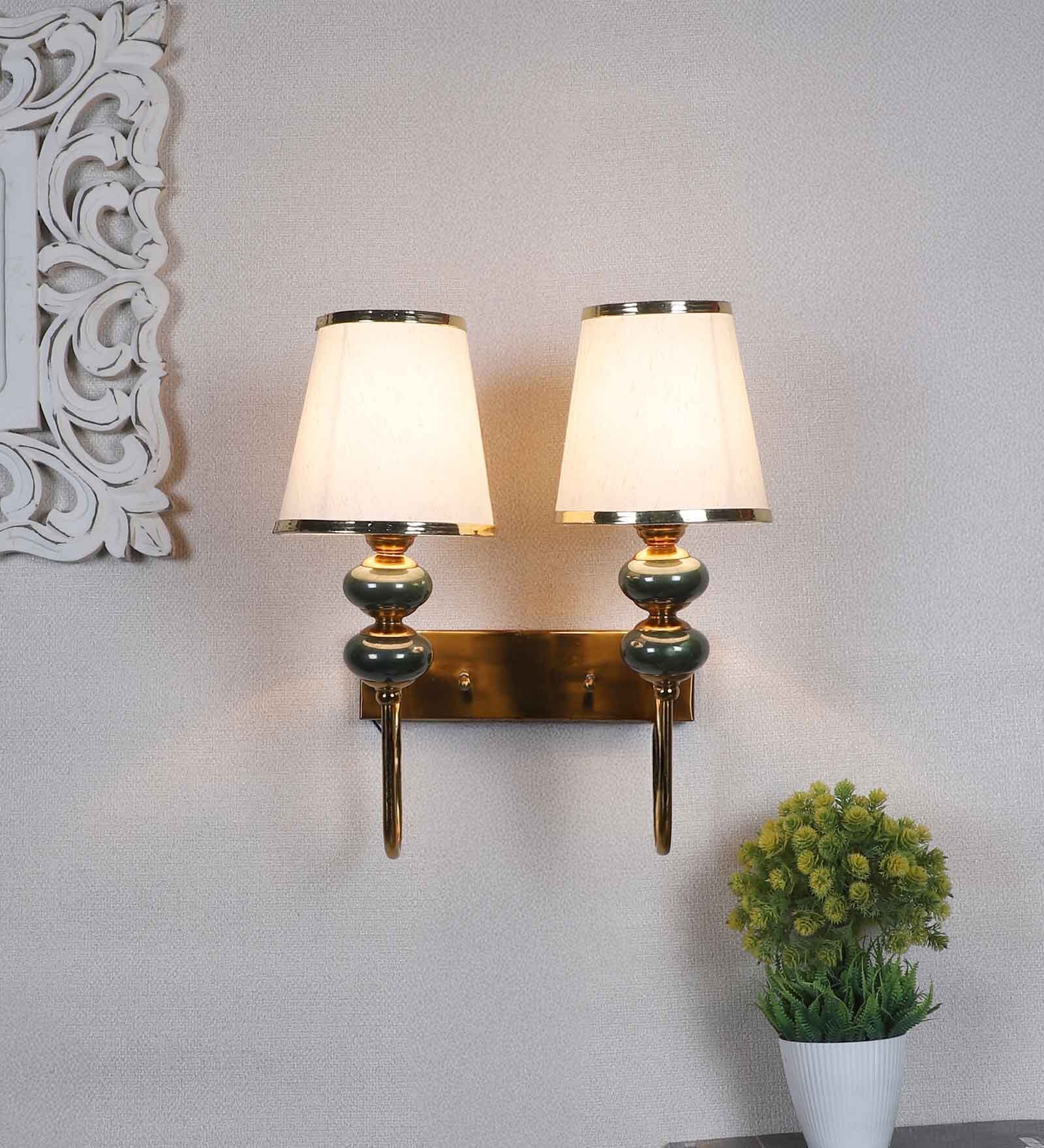 Orviora Gold Iron Wall Light  | E27 holder | without Bulb |  Eliante