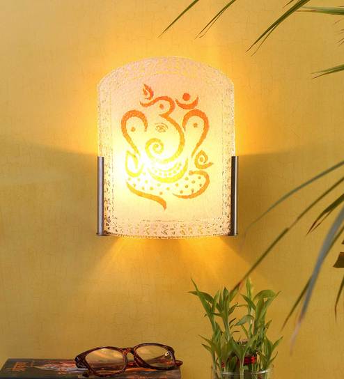 Glass Novelty Wall Light (Orange)