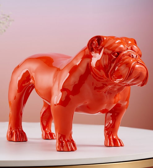 Orange Resin Angus Orange 40 Inch Figurines (1 Pc)