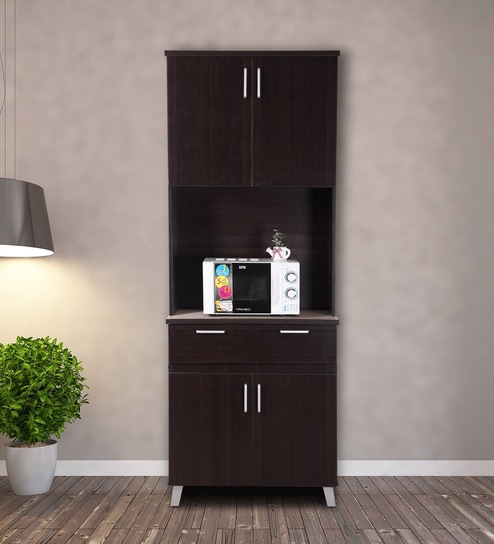 Buy Oreo Hutch Cabinet In Wenge Finish By Eros Online Hutch