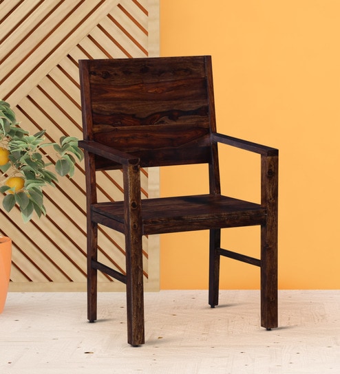 Buy Oriel Solid Wood Armchair In Provincial Teak Finish By
