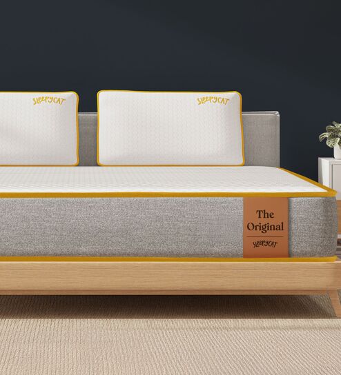 Original Ortho Mattress with AirGen Memory Foam 5 Inches Single Size Mattress  With Softtouch Bamboo Zipper Cover