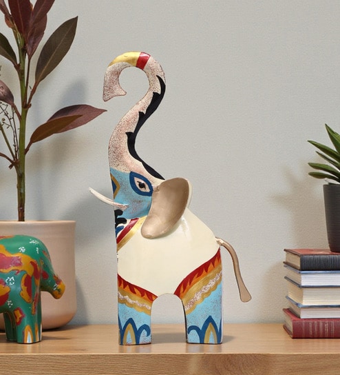 Orion Elephant Hand Painted Figurine