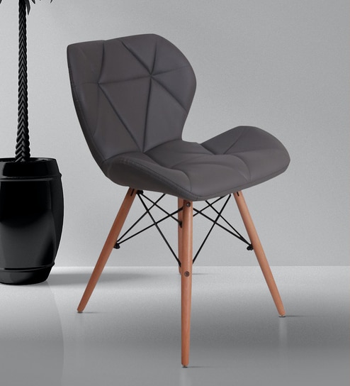 Ormond Eames Leatherette Iconic Chair in Grey Colour