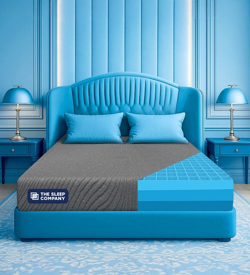 Ortho Grey SmartGrid 5 Inches HR Foam Single Size Mattress with Grid Layer