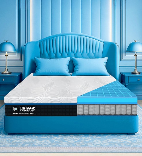 Ortho Hybrid SmartGrid 10 inch HR Foam Queen Size Mattress with Grid Layer