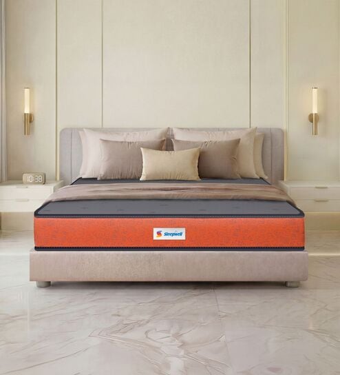 Ortho Pro 8 Inches Foam Queen Size Mattress in Orange Colour