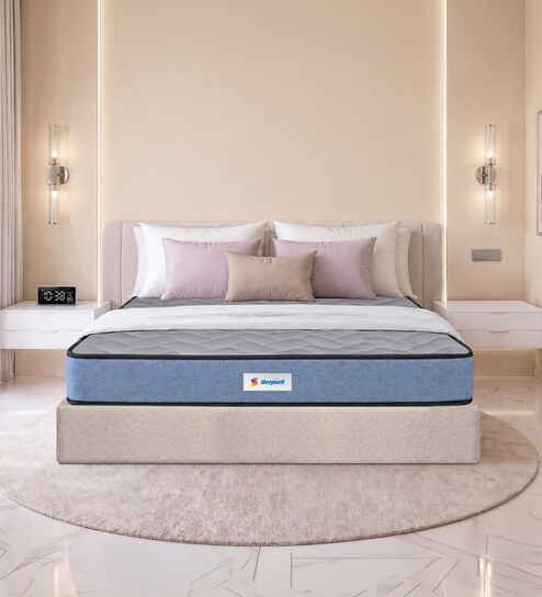 Ortho Pro Latex 10 Inches Latex Single Size Mattress in Blue Colour