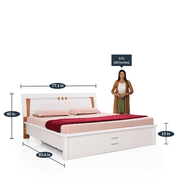 Buy Orchid King size Bed with Hydraulic Storage by ...