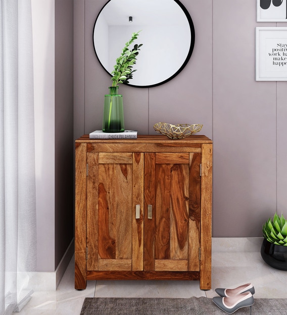 Buy Oriel Solid Wood Shoe Cabinet In Rustic Teak Finish By Woodsworth Online Modern Shoe Cabinets Shoe Racks Furniture Pepperfry Product