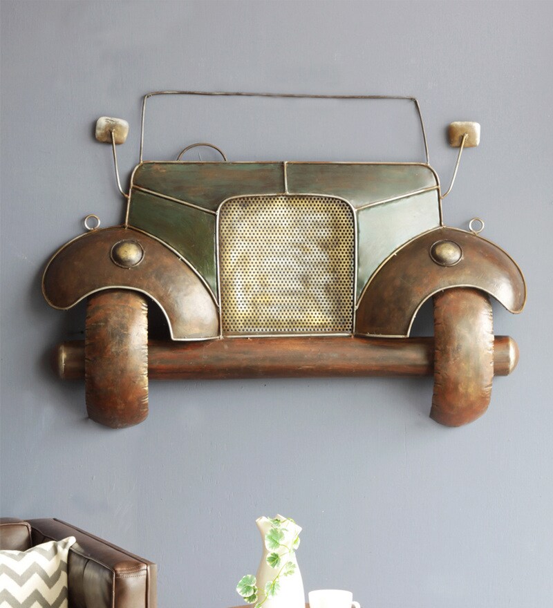 Buy Brown Iron Gadee Hanging Wall Decor by Orange Tree ...