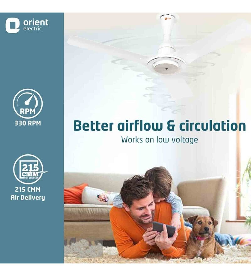Buy Orient Electric IFloat 1200mm Energy Efficient Ceiling Fan (White