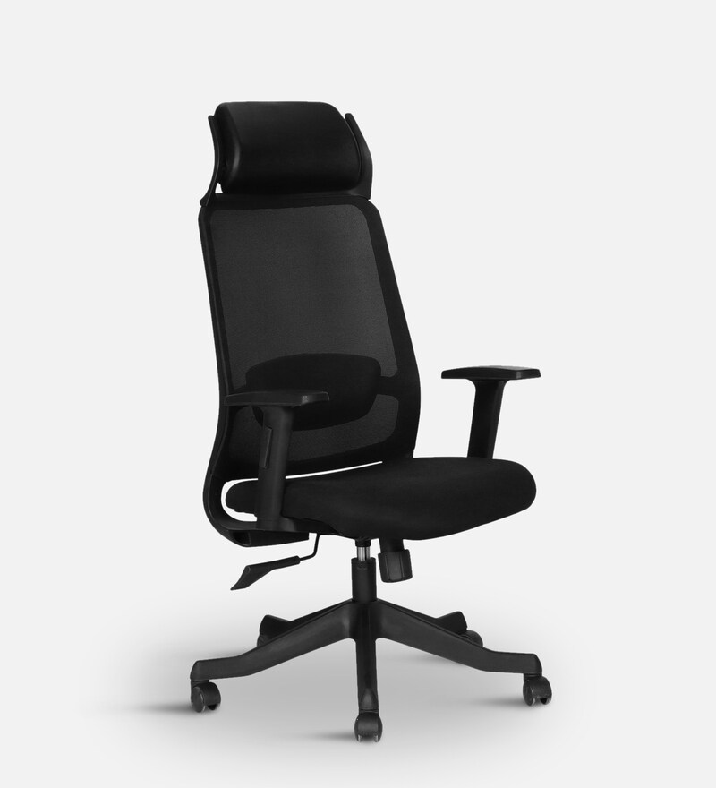 Buy Orion Breathable Mesh Ergonomic Chair in Black Colour Online