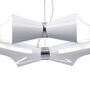 Ora Pendant 8 Flat Round Light E27 Gloss White/White Acrylic