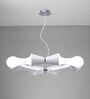 Ora Pendant 8 Flat Round Light E27 Gloss White/White Acrylic