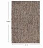 Orange & Brown Abstract Wool 6 x 9 Feet Hand Woven Carpet