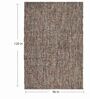 Orange & Brown Abstract Wool 8 x 10 Feet Hand Woven Carpet