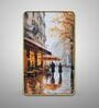 Orange & Gold Abstract Rectangular Wall Art 12 x 18 Inch