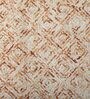 Orange & off White Abstract Wool 6 x 9 Feet Hand Tufted Carpet