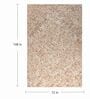 Orange & off White Abstract Wool 6 x 9 Feet Hand Tufted Carpet