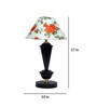 Orange & White Shade Table Lamp With Metal Base