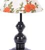 Orange & White Shade Table Lamp With Metal Base