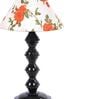 Orange & White Shade Table Lamp With Metal Base