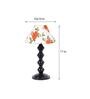 Orange & White Shade Table Lamp With Metal Base