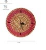 Orange & Yellow Colour Engineered Wood Wall Clock With 3D Texture Without Glass