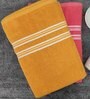 Orange & Yellow Cotton 400 GSM Bath Towels (Set Of 2)
