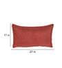 Orange Solid 210TC Jute 17 x 27 Inches Pillow Covers (Set of 2)