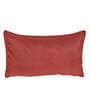 Orange Solid 210TC Jute 17 x 27 Inches Pillow Covers (Set of 2)