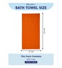 Orange 100% Cotton 400 Gsm Bath Towel