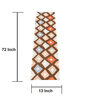 Floral Diamond (72x13) Brown & Orange Cotton Table Runner