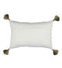 Orange Woven Cotton 20 x 12 Inches Cushion Cover