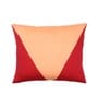 Orange 100% Cotton Geometric 16x16 inches Cushion Covers (Set of 3)