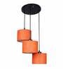 Svenska Orange Jute Cluster Hanging Light