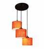 Svenska Orange Jute Cluster Hanging Light