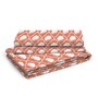 Orange Floral 144 TC Cotton King Sized Bed Sheets with 2 Pillow Covers
