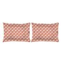 Orange Floral 144 TC Cotton King Sized Bed Sheets with 2 Pillow Covers