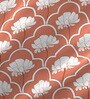 Orange Floral 144 TC Cotton King Sized Bed Sheets with 2 Pillow Covers
