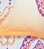 Orange Traditional 144 TC Cotton Queen Sized Bed Sheets with 2 Pillow Covers