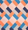 Orange Abstract 280 TC Microfibre Fitted King Bedsheet 2 Pillow Covers