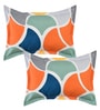 Multicolor Abstract 280 TC Microfibre Fitted King Bedsheet 2 Pillow Covers